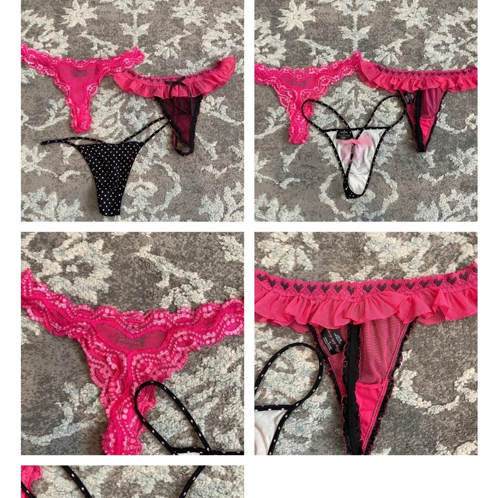 Vintage Victorias
Secret Sexy Little
Things 4 pairs thongs Y2K (bonus pair)